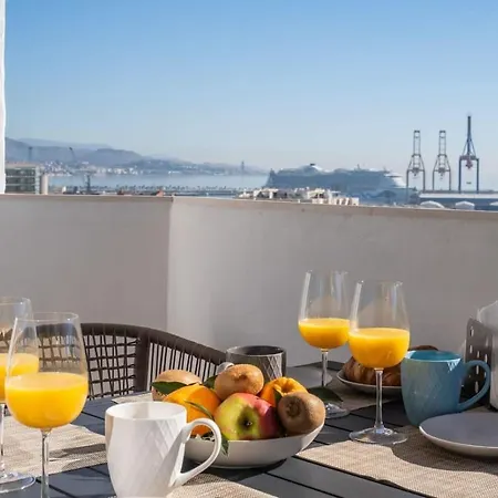 Floor Sea View & Terrace In Malaga! Apartment *